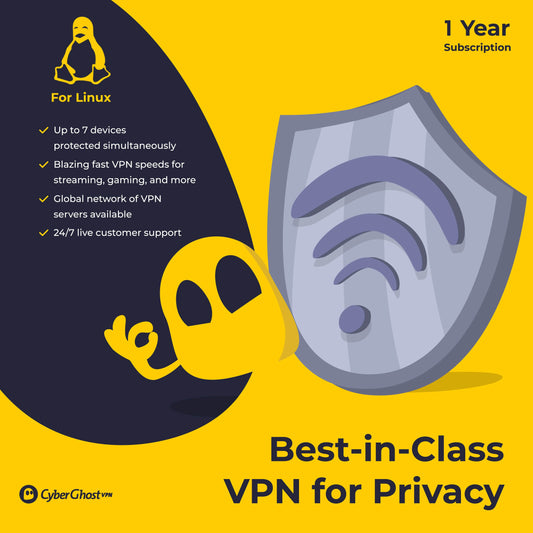 CyberGhost Premium VPN for Linux 1 Year Subscription